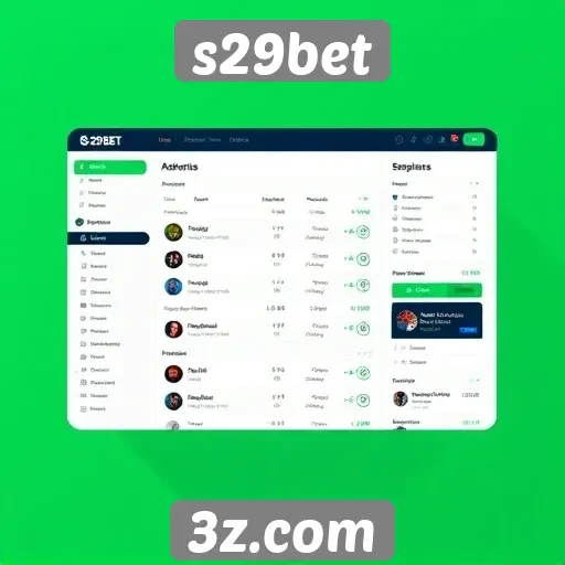 Mudanças na interface do usuário do s29bet